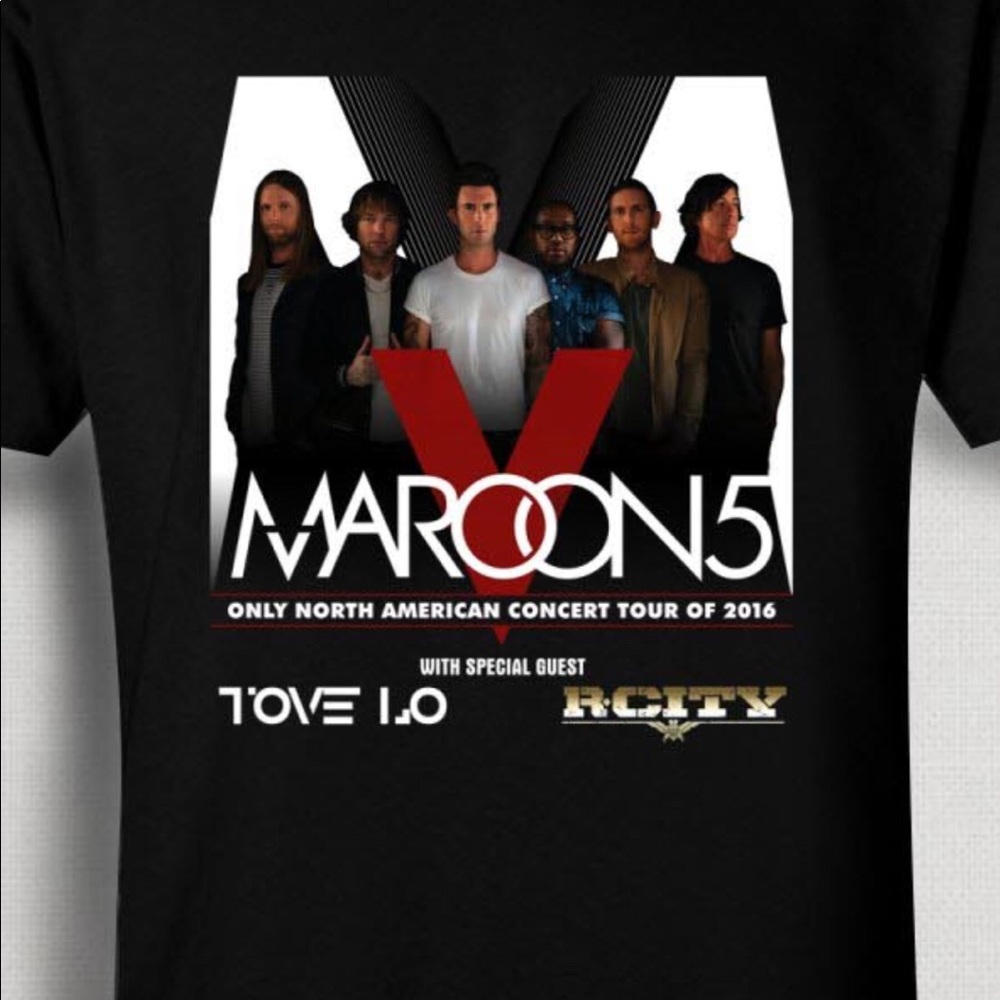 Maroon 5 Concert Tour 2016 Graphic Unisex Size Sm